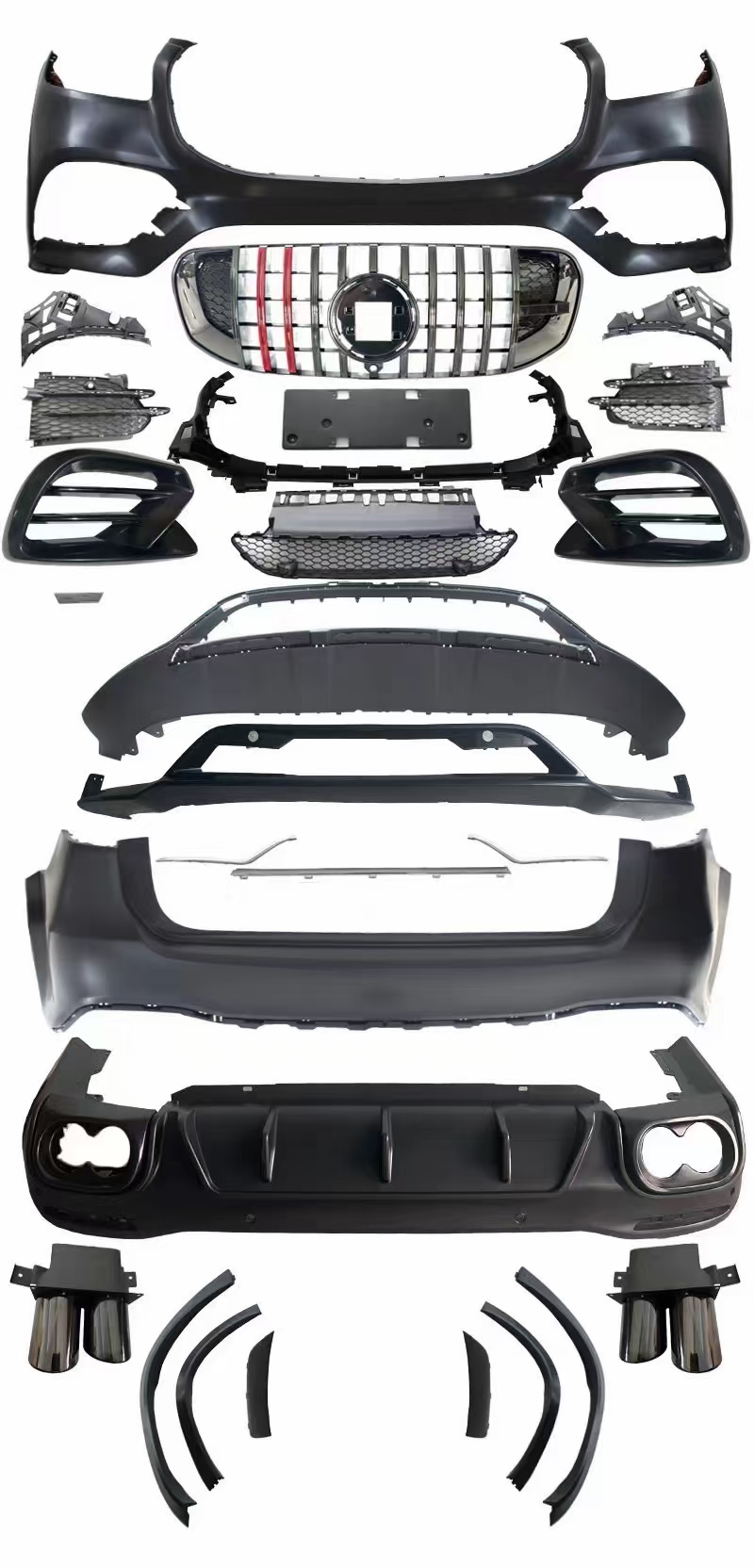 GLS Exterior Upgrade body Kit X167 Upgrade To barbus