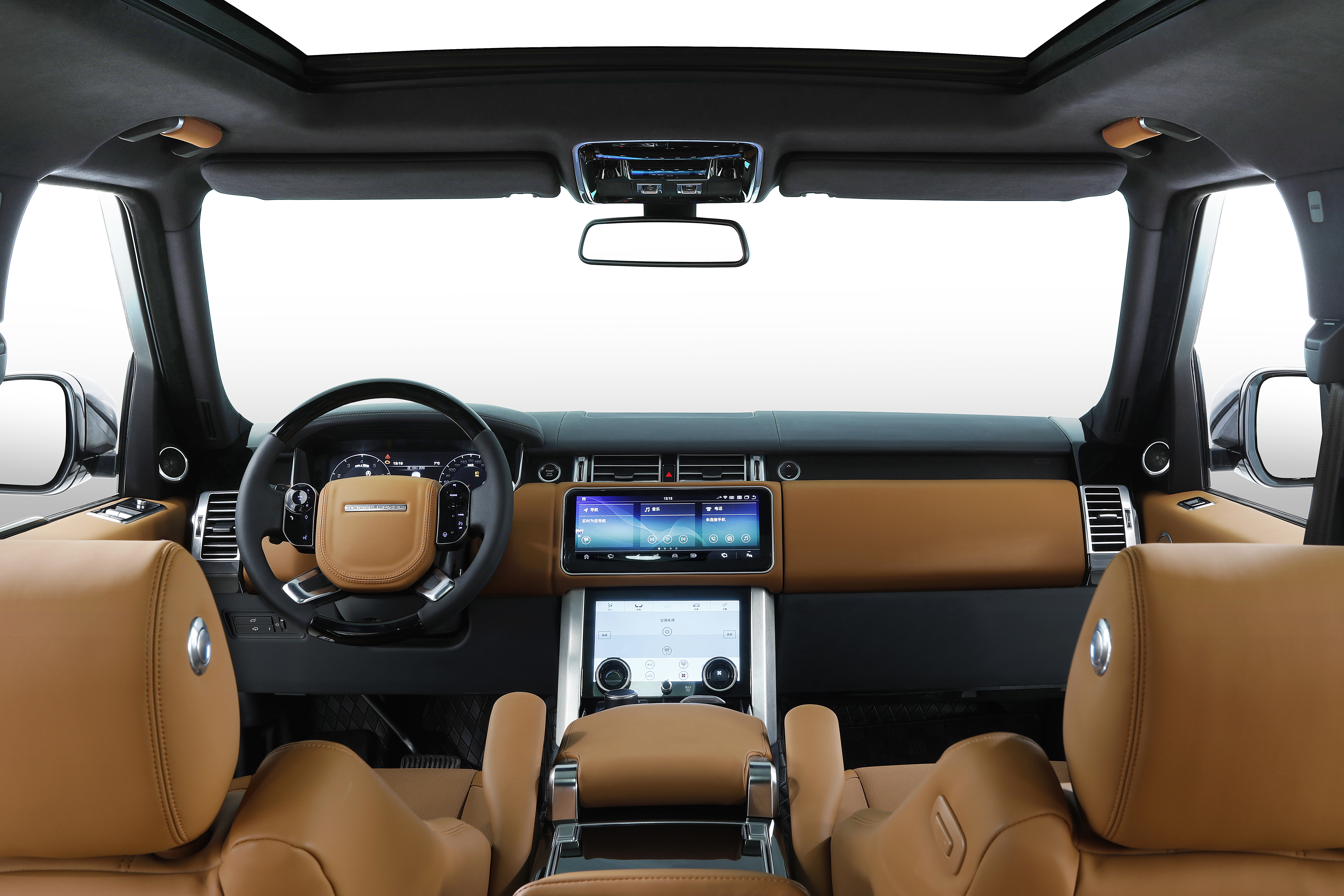 Luxury Land Rover Range Rover Interior Upgrade Kit Five Seat Upgrade To Four Seat Customized Color Patterns