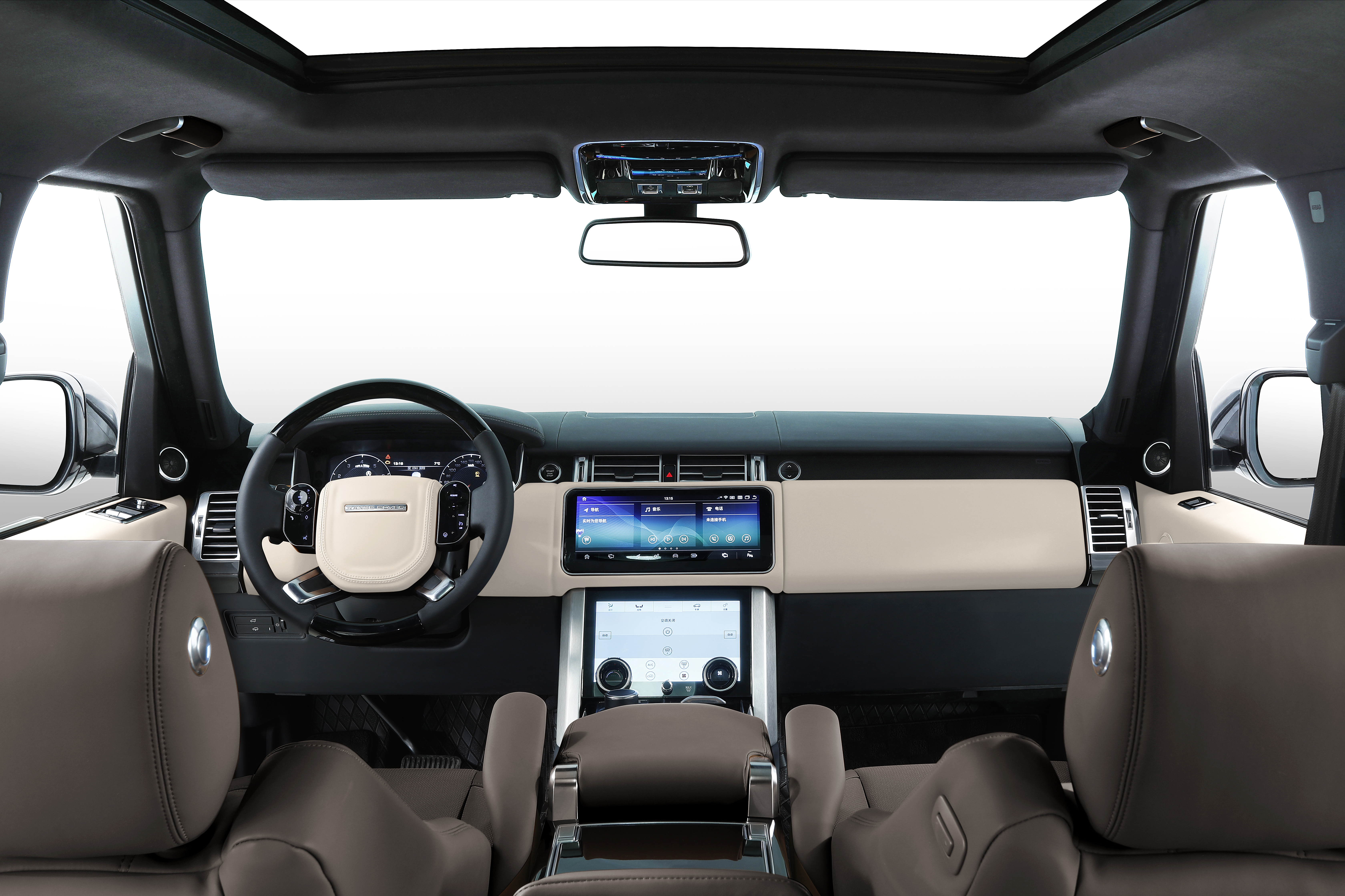 Luxury Land Rover Range Rover Interior Upgrade Kit Five Seat Upgrade To Four Seat Customized Color Patterns