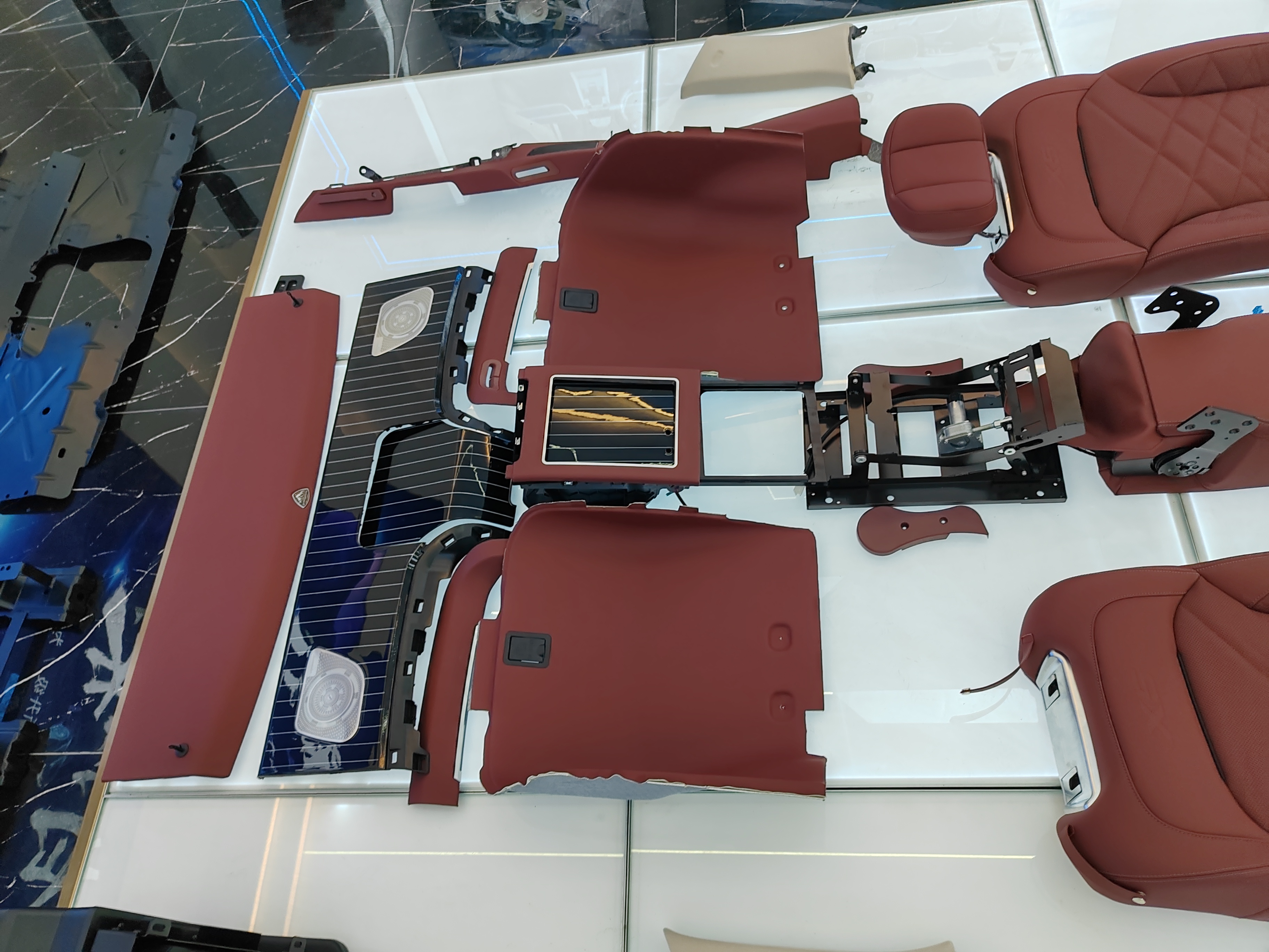 Luxury BMW X5 Interior Upgrade Kit Five Seat Upgrade To Four Seat Customized Color Patterns