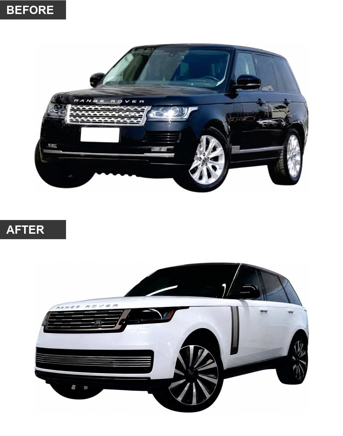Luxury Land Rover Range Rover Interior&Exterior Upgrade Old To New