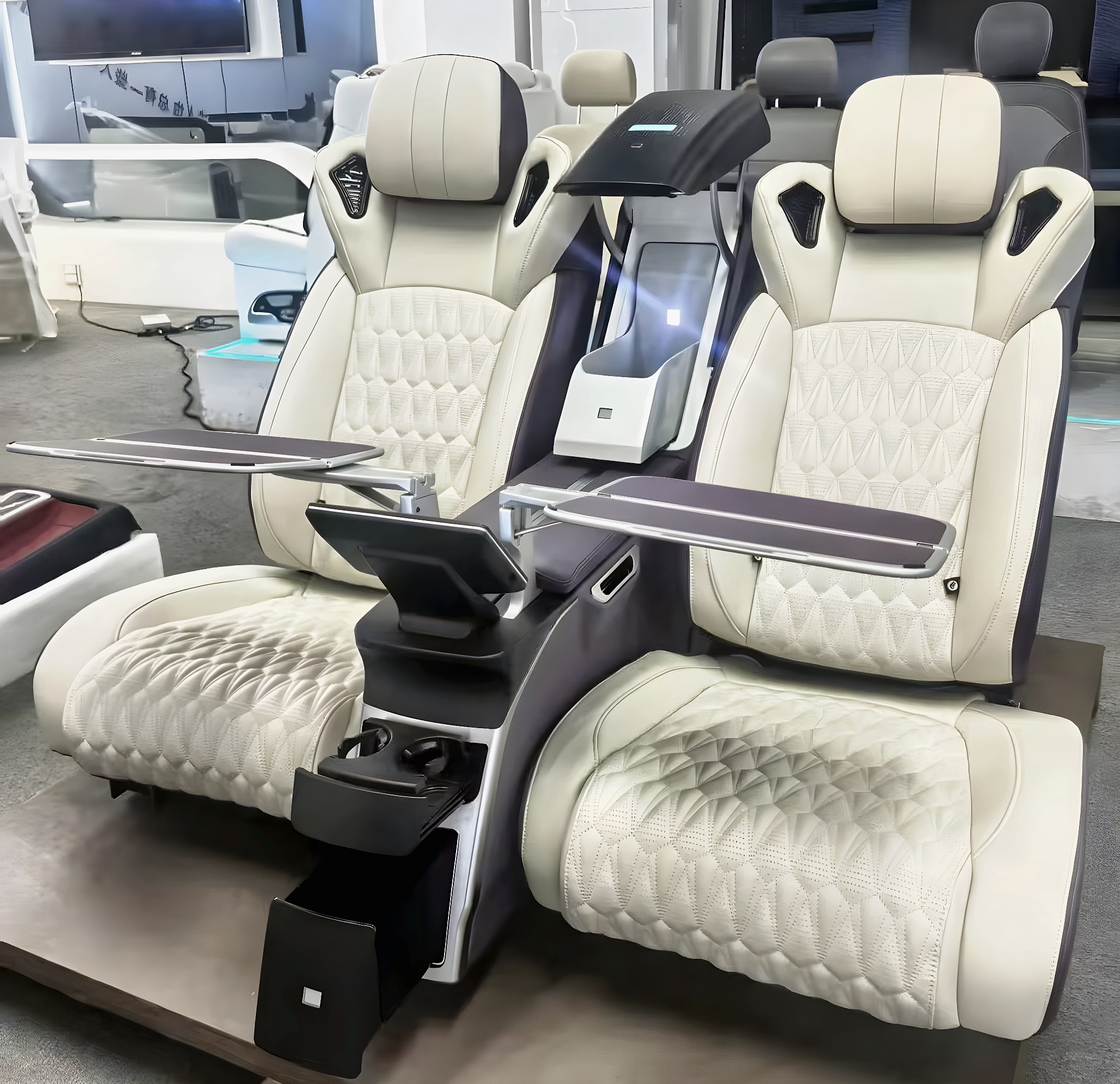 Luxury Sport Seat Modified Rear Seat with Center Console Fridge for Mercedes G Wagon G Class W463 W463A W464 W465