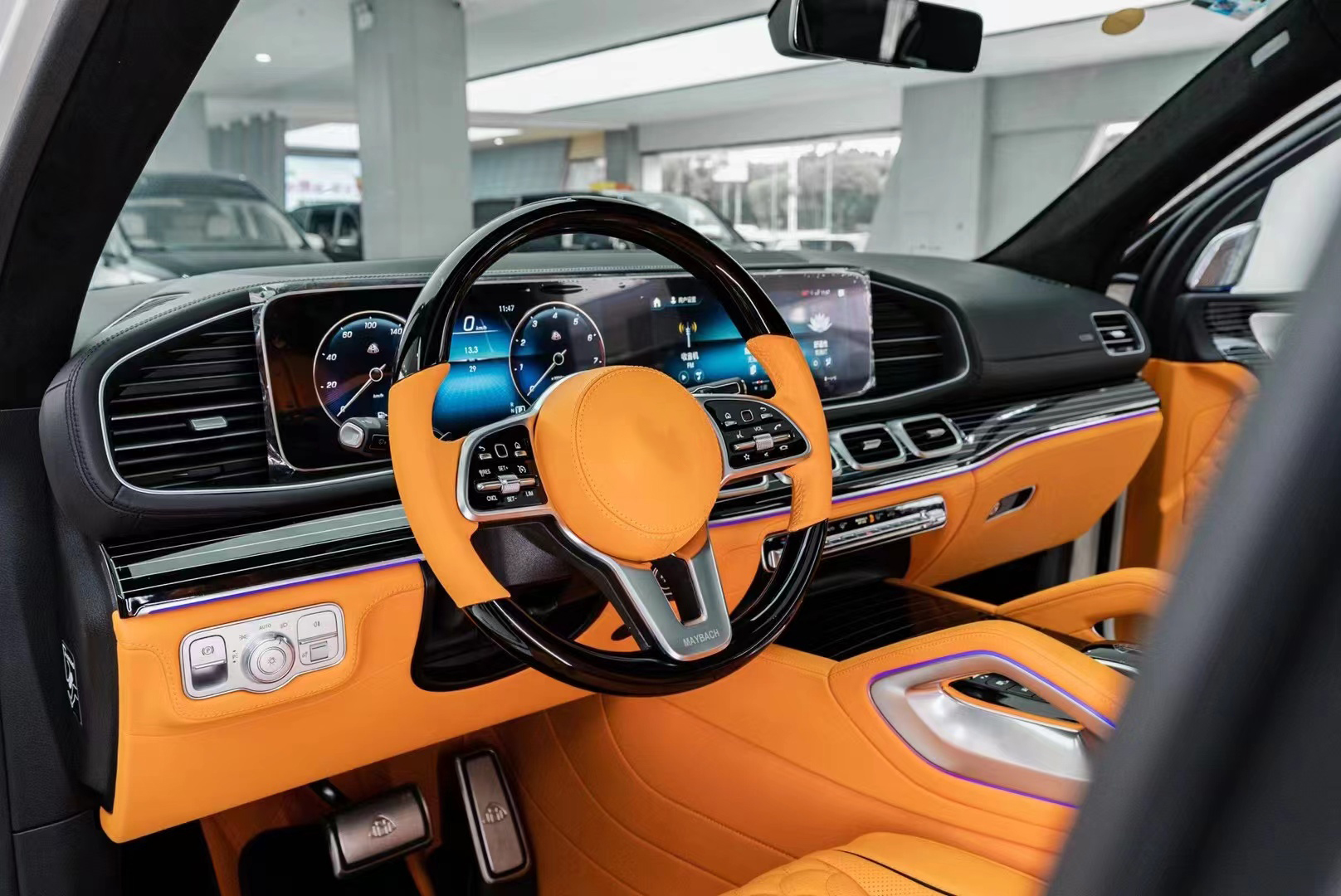 Luxury GLS X167 Maybach Interior Upgrade Kit Customized Color Patterns for Mercedes Benz GLS X167